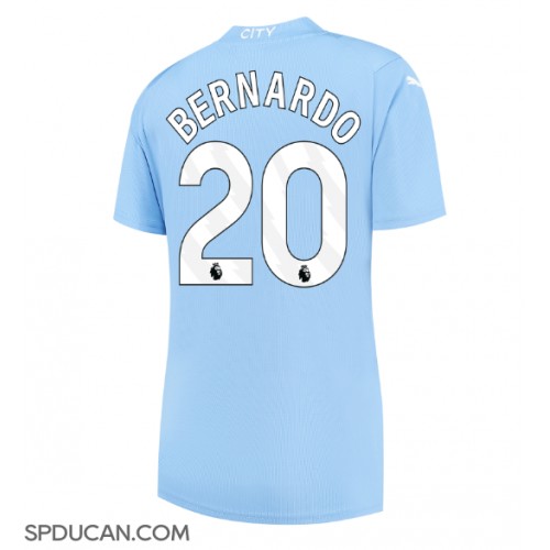 Zenski Nogometni Dres Manchester City Bernardo Silva #20 Domaci 2023-24 Kratak Rukav